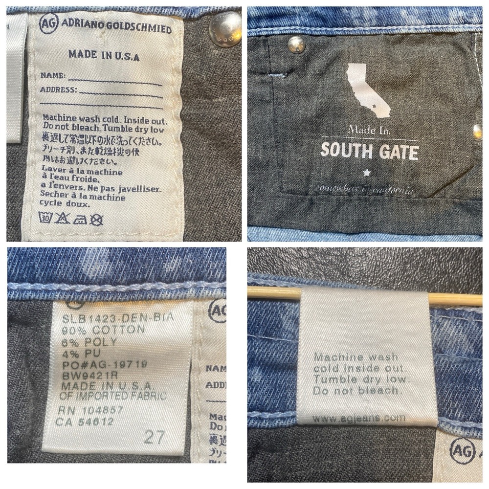 AG Adriano Goldschmied Liberty of London Denim flowers booty shorts SIZE 27 - Picture 8 of 9